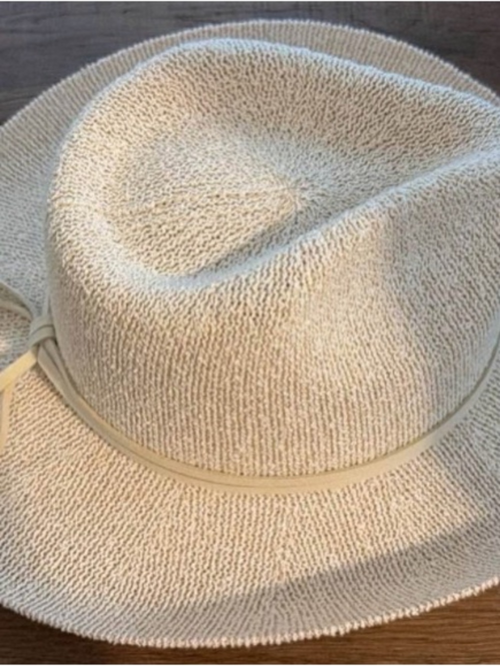 Altar'd State Natural Cream Straw Fedora Hat - Picture 2 of 2